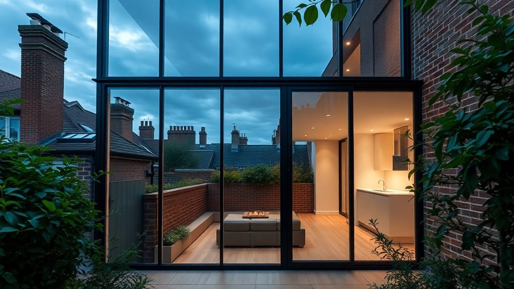 Glass Extension Walls Northwood